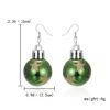 Wholesale Cartoon Cute Christmas Sequins Resin Lamp Ball Earrings