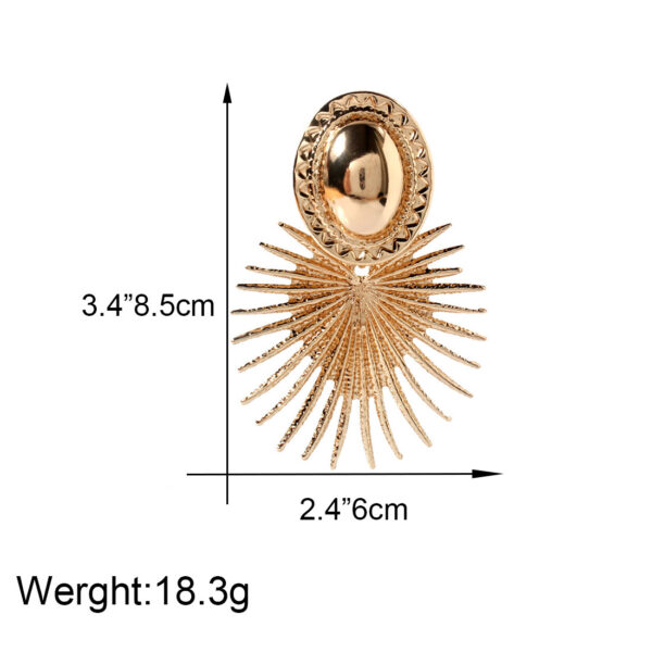 Wholesale Statemente Gold Alloy Earrings