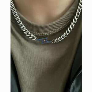 Wholesale Lightning Pendant Non-Fade Cuban Necklace