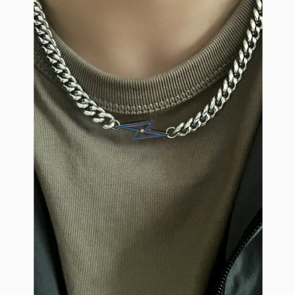 Wholesale Lightning Pendant Non-Fade Cuban Necklace