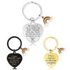 Wholesale Teacher's Day Stainless Steel Keychain Thanksgiving