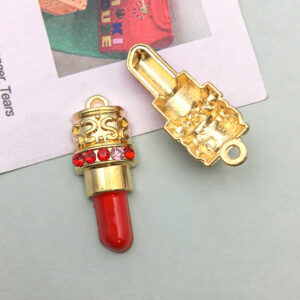 1 dripping red colored diamond lipstick 10*26mm-1.5g-12281