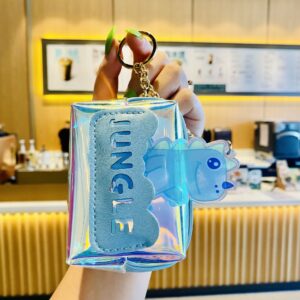 Laser Dinosaur Coin Purse-Light Blue