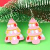 Wholesale Christmas Tree Fashion Printed Lantern Balloon Cookies Elk Acrylic Earrings Earrings Earrings