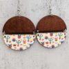 O1CN01I5s3cl2CFrczieseL_2207539588445-0-cib Wholesale Christmas Half Round Wood Chips Patchwork Earrings