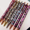 O1CN01I6uWd41QcDMdu9yRp_3880241996-0-cib Wholesale Pens Funny Pens Leopard Print Metal Press Ball Pen Set