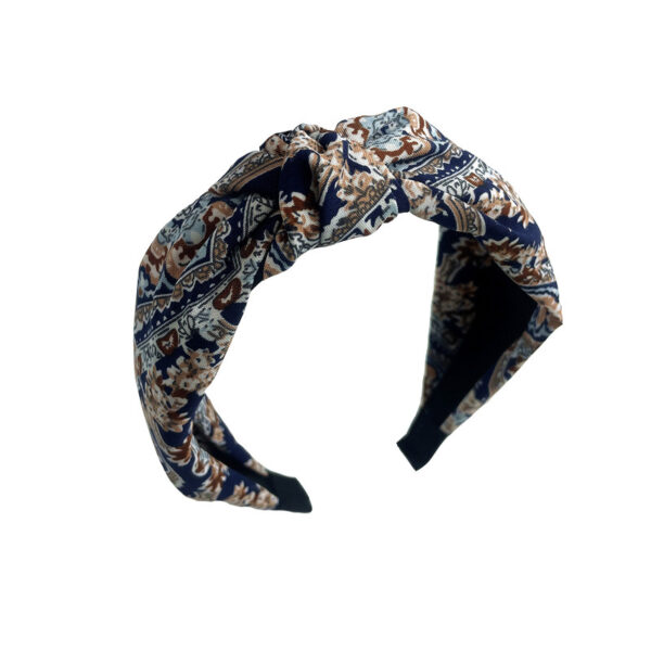 Wholesale Artistic Retro Geometric Fabric Print Headband