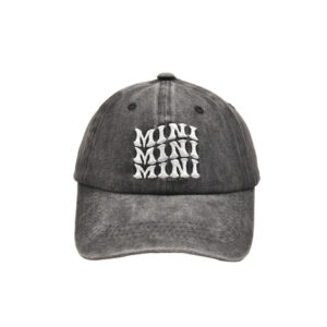 Black-three-row MINI baseball cap