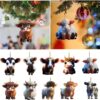 O1CN01I8CVn327sjA6ggICq_2211123017853-0-cib Wholesale Creative Cartoon Acrylic Pendant Car Christmas Decorations