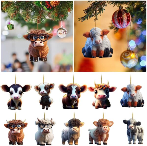 O1CN01I8CVn327sjA6ggICq_2211123017853-0-cib Wholesale Creative Cartoon Acrylic Pendant Car Christmas Decorations