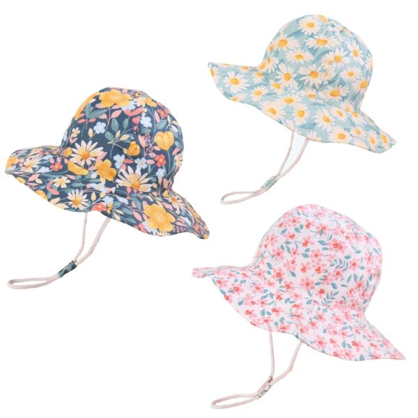 Wholesale Printed Cartoon Animals Kids Cotton Bucket Hat