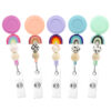 Wholesale Silicone Beaded Telescopic Keychain