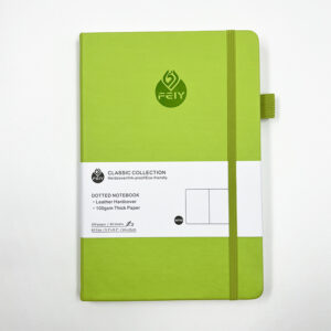 A5 / A5 green with logo dot printing