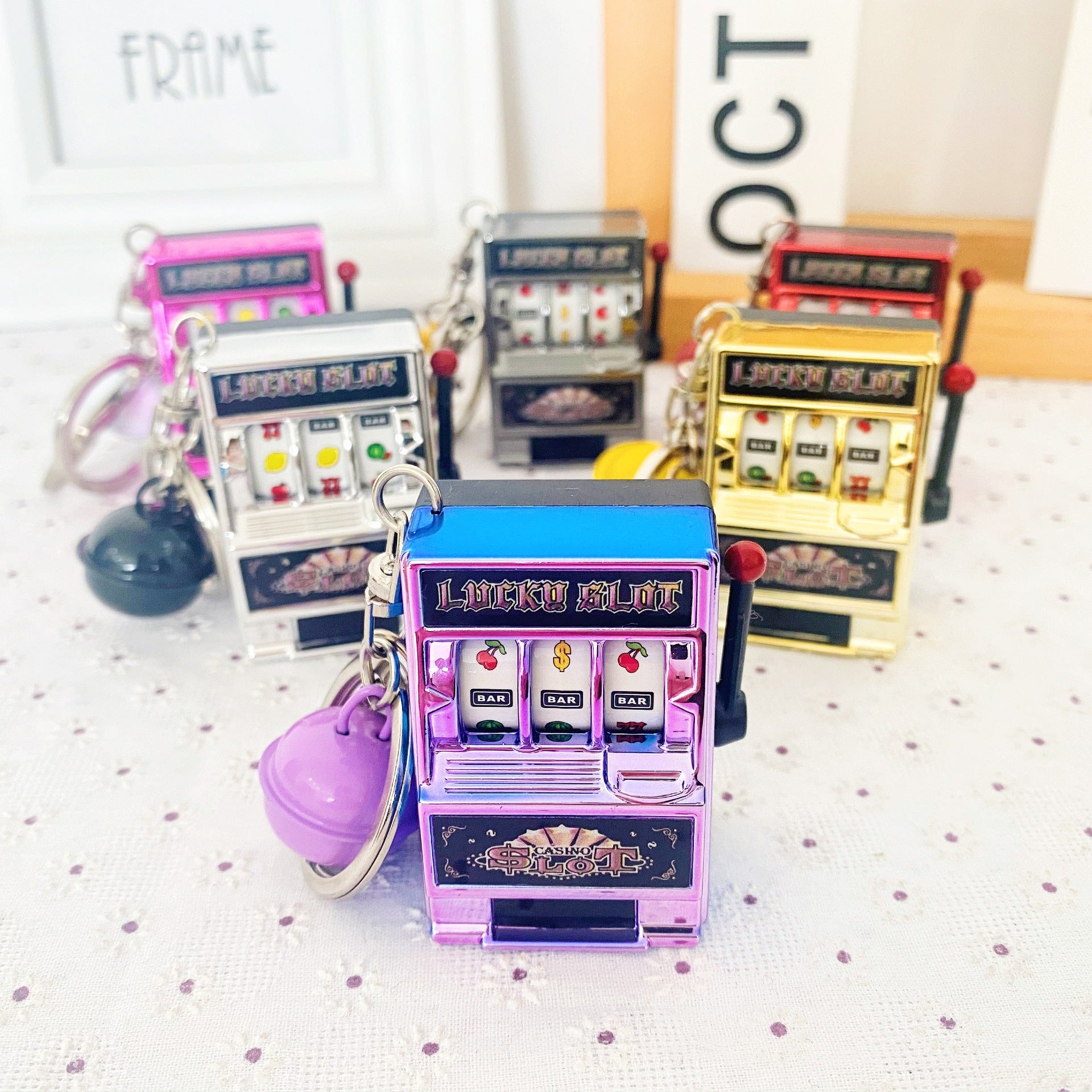 Wholesale ABS Slot Machine Keychain