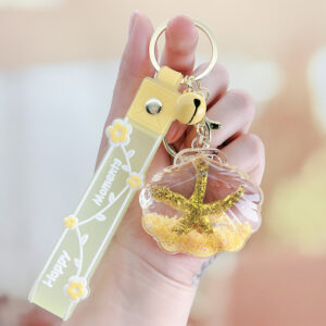 Yellow Starfish Shell Drifting Bottle