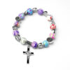 Wholesale Colorful Polymer Clay Cross Bracelet