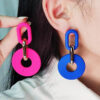 O1CN01IEe0f61T3M8P877TR__2677772326-0-cib Wholesale Round Hollow Spray Painted Acrylic Earrings