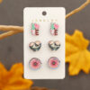 Wholesale Valentine's Day LOVE Love Set Wooden Earrings