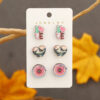 Wholesale Valentine's Day LOVE Love Set Wooden Earrings