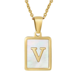 Gold V (with chain)
