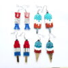 Wholesale Printed Ice Cream Acrylic Earrings
