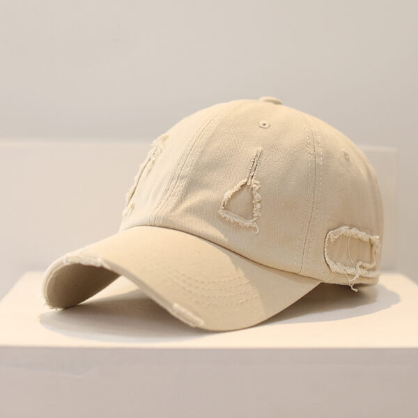 O1CN01II0HW31MonhMP913s_2208611181482-0-cib Wholesale Distressed Hole Solid Color Hip Hop Baseball Cap
