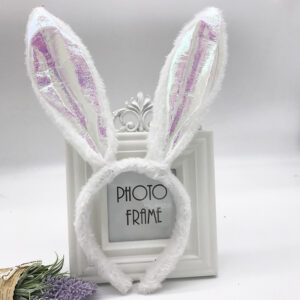 White fluorescent rabbit ears