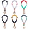 Wholesale Hand Silicone Beads Wrist Keychain