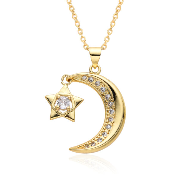 O1CN01IJGzP725dxArDRZAq_2212612967550-0-cib Wholesale Moon Micropaved Zirconia Necklace