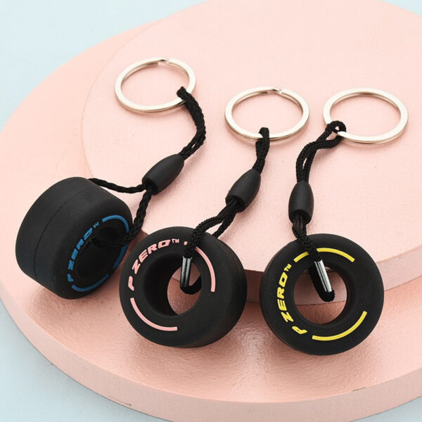 Wholesale PVC Soft Rubber Tire Keychains