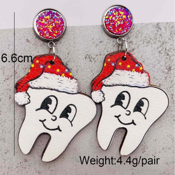 Wholesale Christmas Collection Wooden Earrings