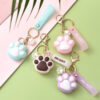 Wholesale Cartoon Cat Claw PVC Soft Keychains
