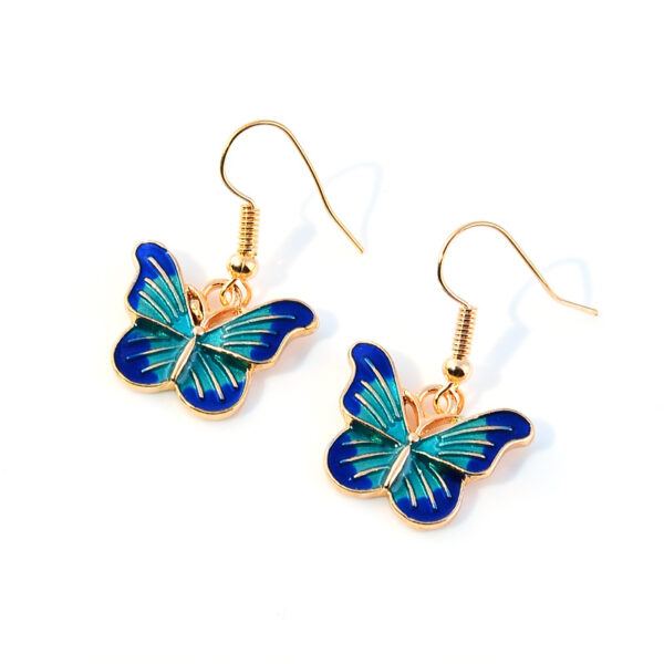Wholesale Colorful Butterfly Alloy Earrings
