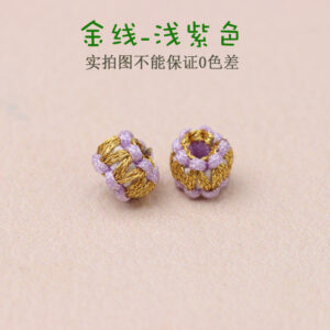 Section 30-Gold Thread-Light Purple / New Flat Junction Coil