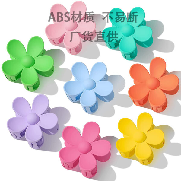 Wholesale ABS Colorful Flower Hair Clips