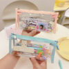 Wholesale PU Transparent Pencil Case