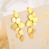 Wholesale Exaggerated Earrings Light Luxury Retro European and American Stainless Steel Earrings