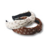 Wholesale Wide Edge Leopard Print Fabric Hair Bands