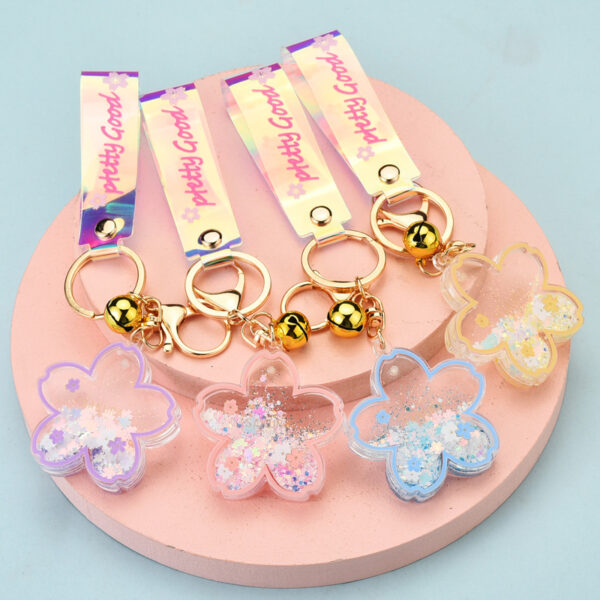 Wholesale Oiled Flower Acrylic Keychains