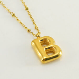 Gold letter B (with chain)
