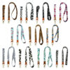 Wholesale Polyester Leopard Lanyard Keychain