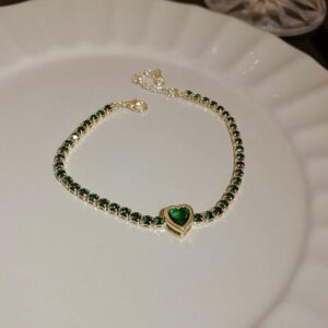 Environmental protection-green-love diamond love bracelet
