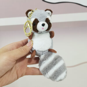 Big tail raccoon-Gray / The total length is about 18cm