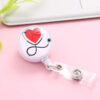 O1CN01IW2LYb1DSyI3aOF1z_971130216-0-cib Wholesale Badge Reels ABS stethoscope needle tube nurse retractable keychain