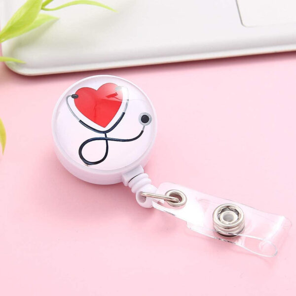 O1CN01IW2LYb1DSyI3aOF1z_971130216-0-cib Wholesale Badge Reels ABS stethoscope needle tube nurse retractable keychain