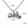 Wholesale Titanium Steel Men's Vintage Gothic Motorcycle Pendant Necklace