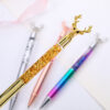 Wholesale Plastic Gold Powder Elk Ballpoint Pen