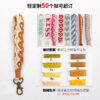Wholesale Handwoven Flower Daisy Cotton Rope Lanyard Keychain