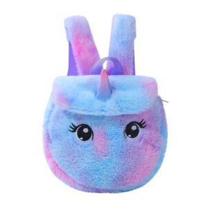 Purple big eyes small schoolbag