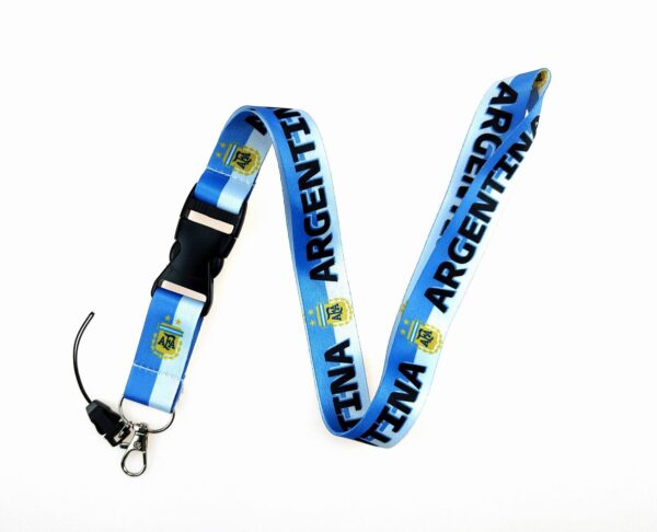 Wholesale Plastic World Cup National Football Team Mobile Phone Lanyard Keychain 10pcs